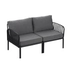 Ensemble de conversation d'extérieur modulaire 5 pièces Roomfitters avec table basse et coussins épais