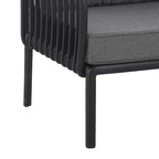 Ensemble de conversation d'extérieur modulaire 5 pièces Roomfitters avec table basse et coussins épais