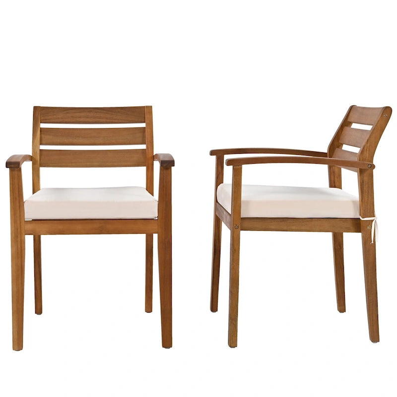 Ensemble de salle à manger d'extérieur en bois de 7 pièces, mobilier de terrasse toutes saisons avec table rectangulaire, 6 chaises et 1 banc