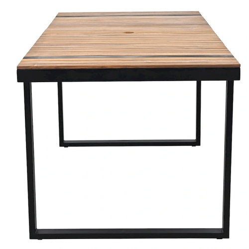Ensemble de salle à manger d'extérieur 7 pièces avec table et chaises de patio et coussins amovibles