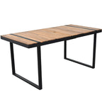 Ensemble de salle à manger d'extérieur 7 pièces avec table et chaises de patio et coussins amovibles