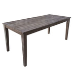Table et chaises de salle à manger d'extérieur en bois d'acacia, idéales pour la terrasse