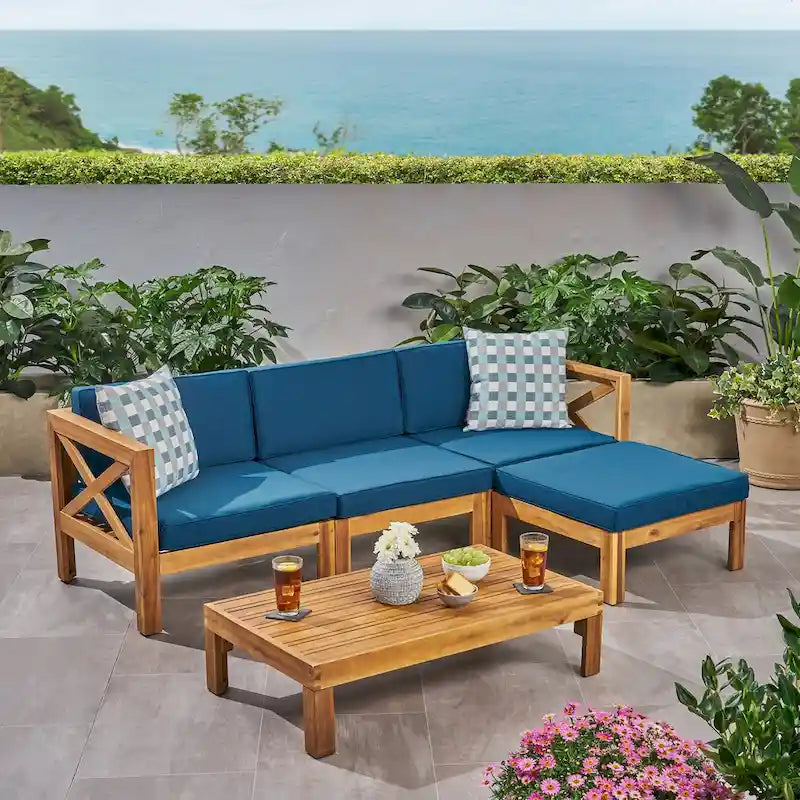 Outdoor L SHAPE SOFA SET,TEAK