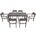 Ensemble de salle à manger d'extérieur en bois d'acacia, parfait pour le patio, le balcon ou le jardin.