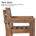 Ensemble de salle à manger d'extérieur en bois d'acacia, parfait pour le patio, le balcon ou le jardin.