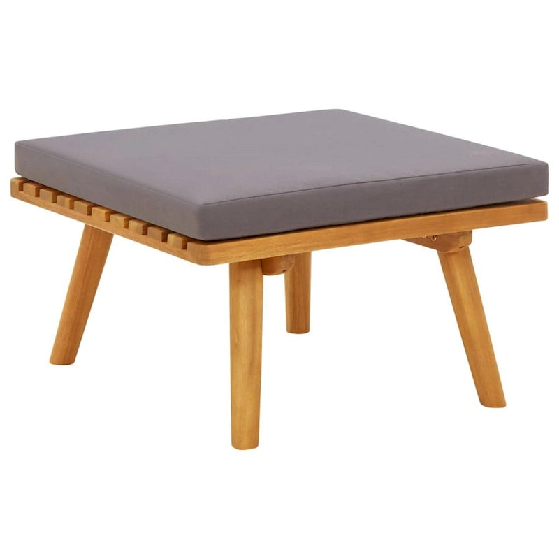 Ensemble de canapé et table modulaires d'extérieur Roma 8 pièces, bois d'acacia massif, gris