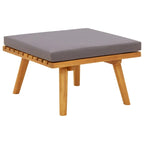 Ensemble de canapé et table modulaires d'extérieur Roma 8 pièces, bois d'acacia massif, gris