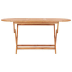 Ensemble de salle à manger d'extérieur Sam 7 pièces, 6 chaises pliantes, bois de teck marron