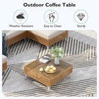 Ensemble de conversation de patio avec foyer-table au propane de 60 000 BTU, table d'appoint