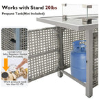 Ensemble de conversation de patio avec foyer-table au propane de 60 000 BTU, table d'appoint