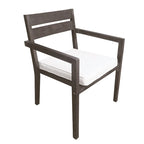 Ensemble de 7 tables et chaises d'extérieur en bois d'acacia pour patio