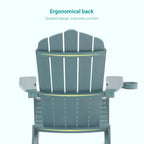 Bonosuki Lot de 2 chaises pliantes Adirondack pour patio et brasero