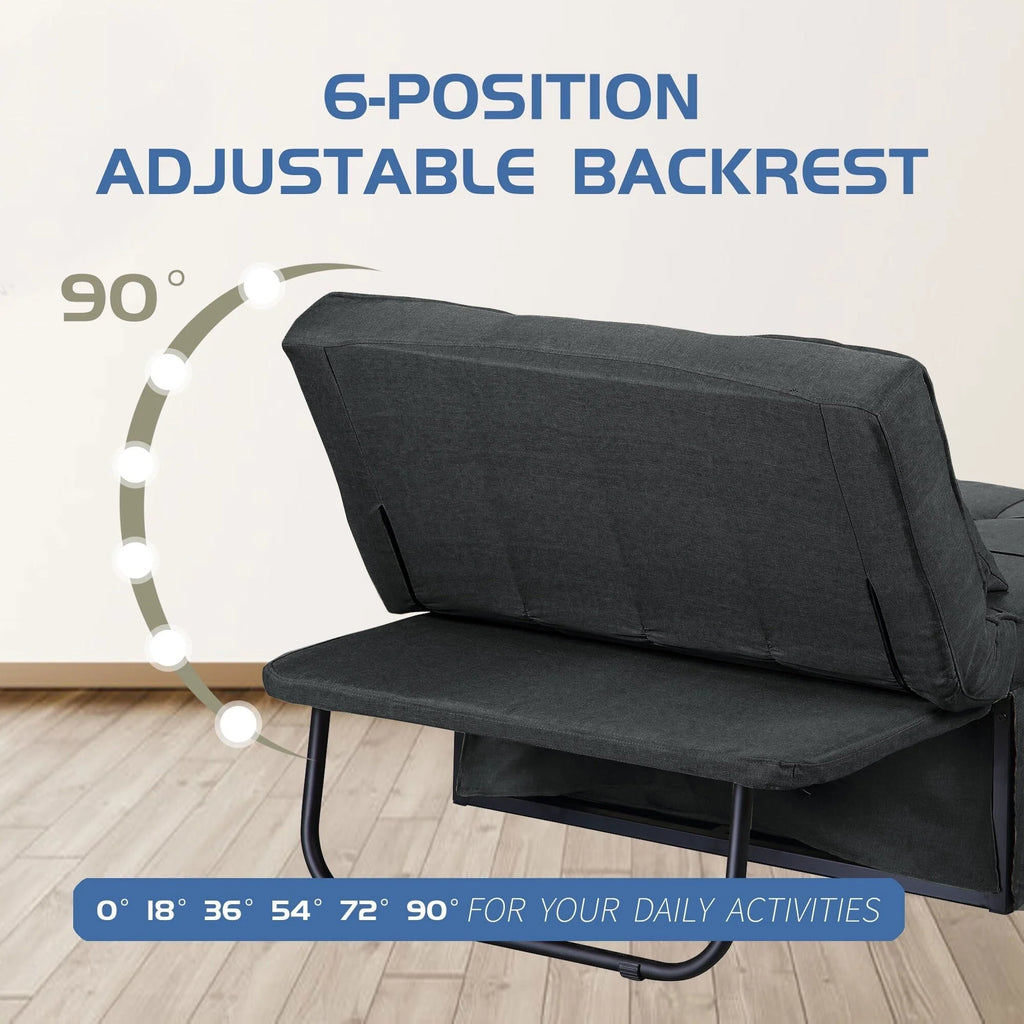 Canapé convertible Lit d'appoint Fauteuil-lit Canapé pliant Pouf Fauteuils inclinables pour le salon