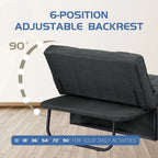 Canapé convertible Lit d'appoint Fauteuil-lit Canapé pliant Pouf Fauteuils inclinables pour le salon