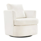 Fauteuils pivotants modernes Chenille pour salon