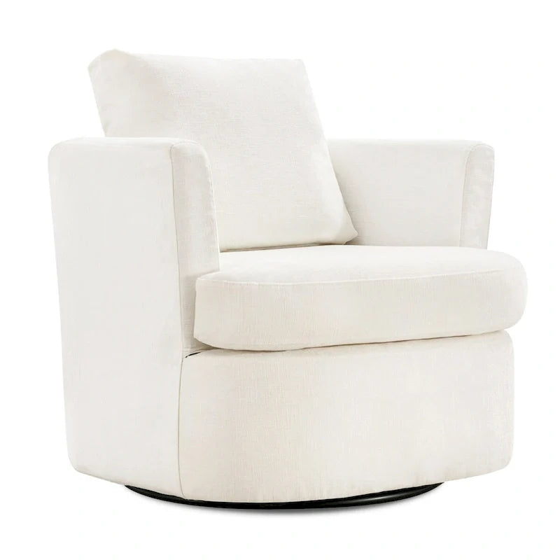 Fauteuils pivotants modernes Chenille pour salon