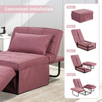 Canapé convertible Lit d'appoint Fauteuil-lit Canapé pliant Pouf Fauteuils inclinables pour le salon