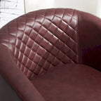 Fauteuil à barillet pivotant en cuir PU touffeté KINWELL 29