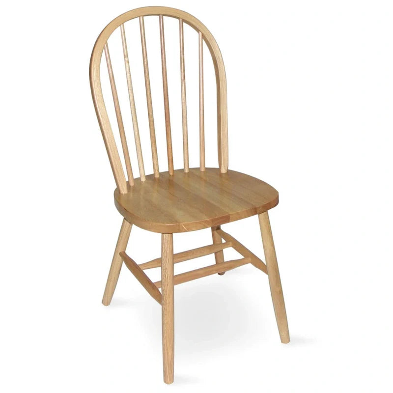 Chaise de salle à manger à dossier fuseau Windsor en bois massif International Concepts