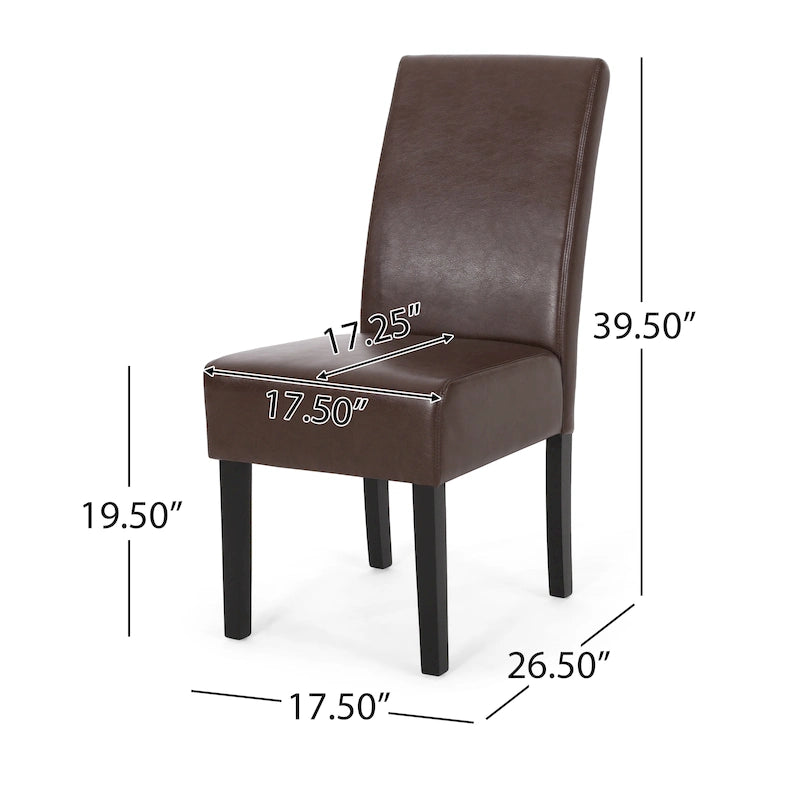 Chaises de salle à manger tapissées à motifs Pertica (lot de 4) par Christopher Knight Home