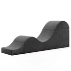 Avana Kami Chaise convertible / Yoga & Massage - Pouf 2 en 1 avec chaise longue de yoga escamotable, Microvelours - N/A