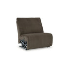 Signature Design by Ashley Canapé d'angle inclinable 6 places avec chaise longue Top Tier marron - 147 L x 134 P x 41 H