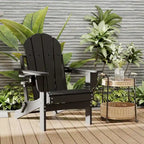 Chaise Adirondack pliante d'extérieur avec porte-gobelet
