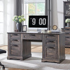 Bureau de direction de ferme de 60 po, Bureau d'ordinateur de maison en bois