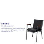 Chaise empilable robuste avec accoudoirs - 21P x 21L x 31H