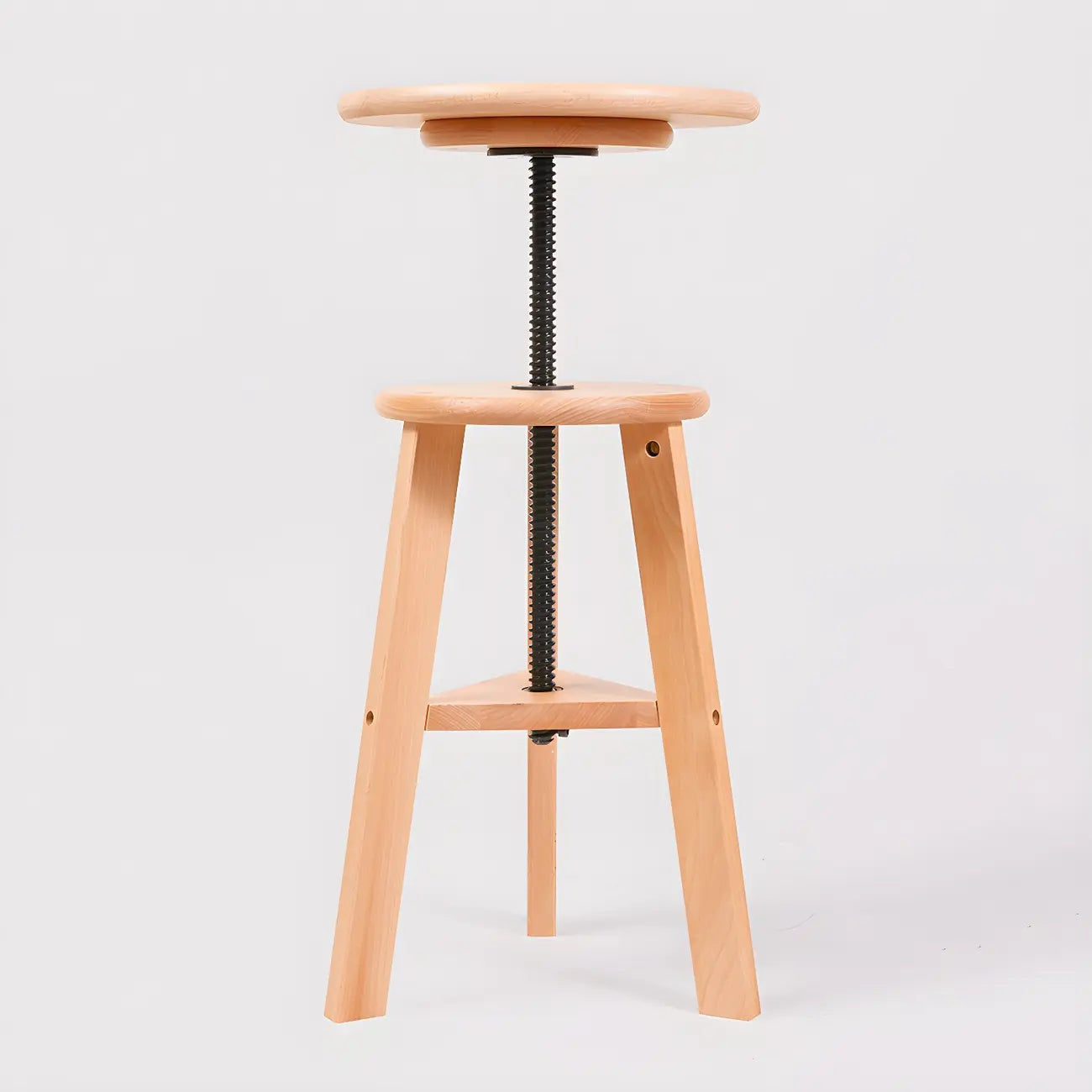 Tabourets de bar modernes en bois avec pivot de comptoir