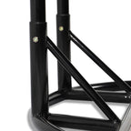 LeisureMod Fauteuil suspendu œuf 2 places avec support - Balançoire / hamac de patio en rotin osier pour extérieur/intérieur avec coussins
