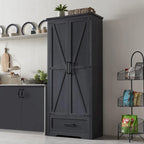 Meuble de garde-manger de cuisine de ferme, armoires de rangement en bois