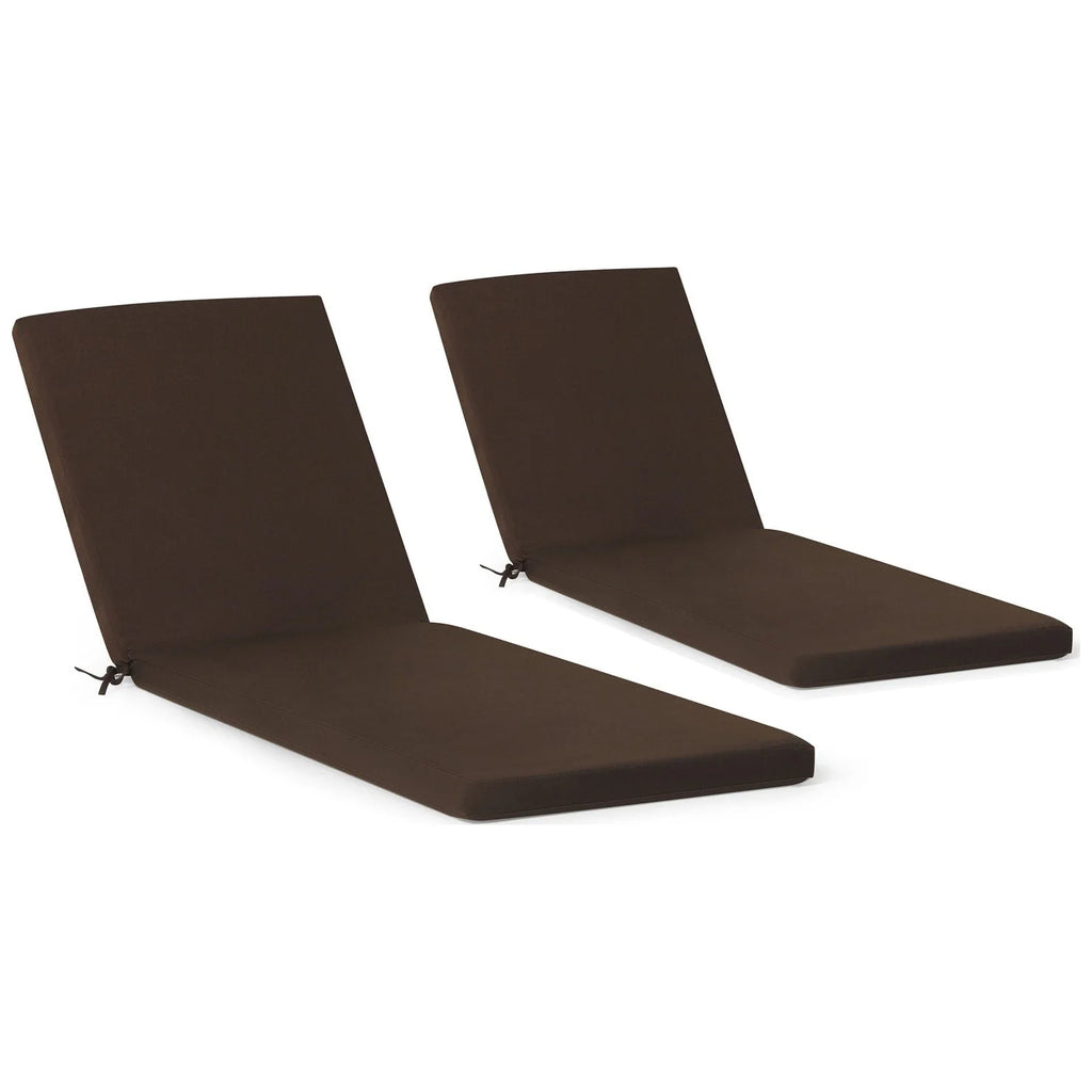 Coussins de chaise longue de patio d'extérieur tout temps Polytrends Fading Free - (Lot de 2)