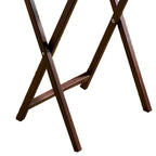 Tables de service pliantes pour télévision PJ Wood avec support de rangement compact, expresso, ensemble de 5 pièces - 36.38