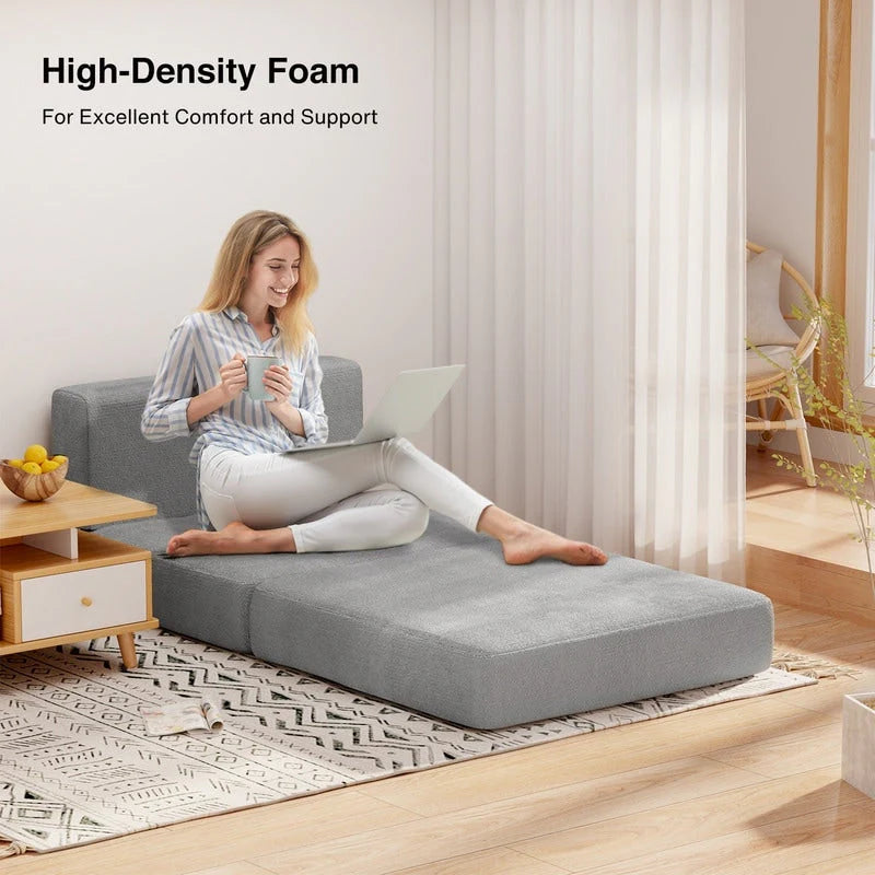 Chaise convertible 3-en-1, Chaise pliante, Lit de repos dépliable