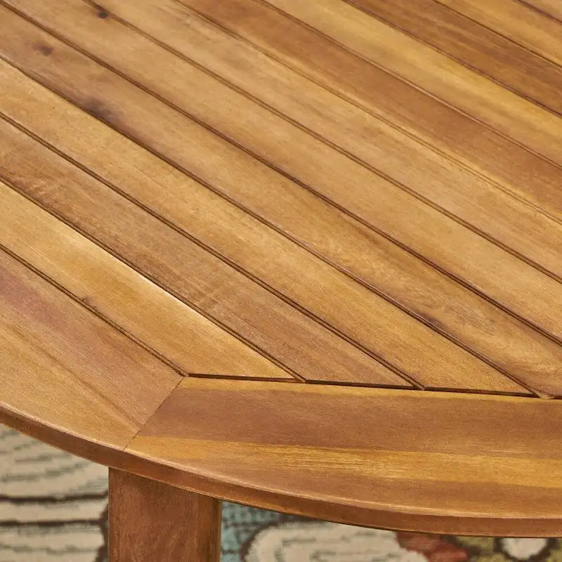 Ensemble de salle à manger d'extérieur 7 pièces en bois d'acacia Stamford avec table ovale de Christopher Knight Home
