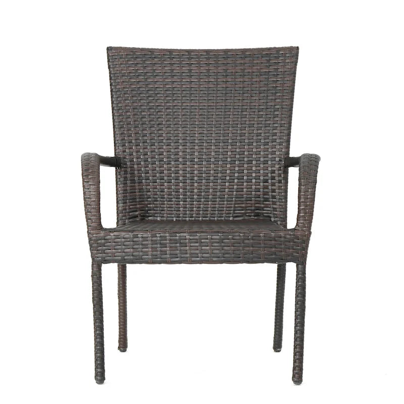 Ensemble de salle à manger extensible 7 pièces en bois d'acacia et osier Haye de Christopher Knight Home