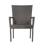 Ensemble de salle à manger extensible 7 pièces en bois d'acacia et osier Haye de Christopher Knight Home