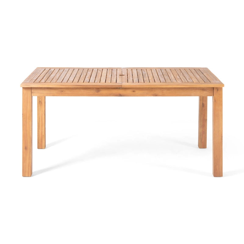 Ensemble de salle à manger extensible 7 pièces en bois d'acacia et osier Haye de Christopher Knight Home