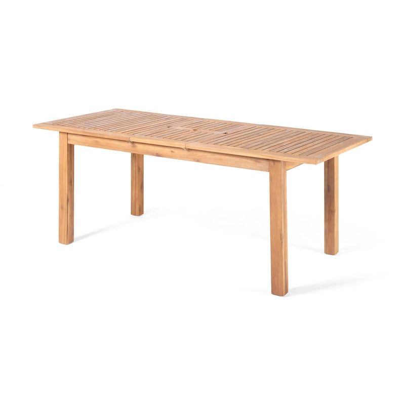 Ensemble de salle à manger extensible 7 pièces en bois d'acacia et osier Haye de Christopher Knight Home