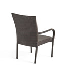 Ensemble de salle à manger extensible 7 pièces en bois d'acacia et osier Haye de Christopher Knight Home