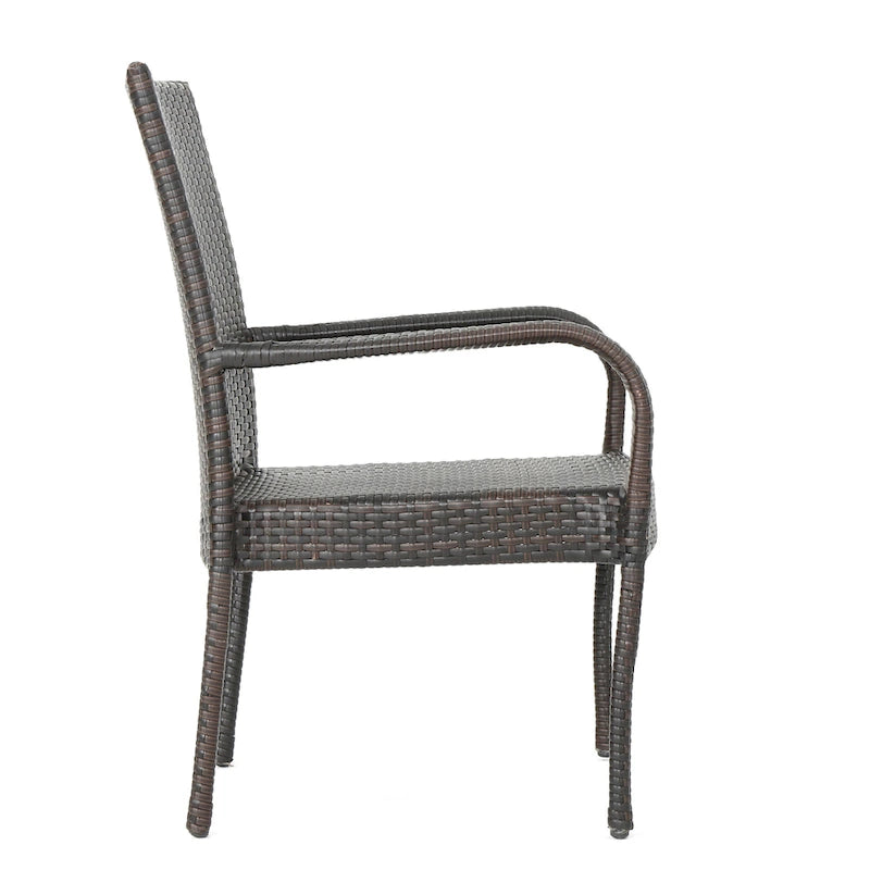 Ensemble de salle à manger extensible 7 pièces en bois d'acacia et osier Haye de Christopher Knight Home