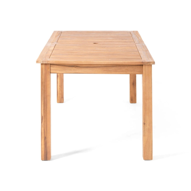 Ensemble de salle à manger extensible 7 pièces en bois d'acacia et osier Haye de Christopher Knight Home