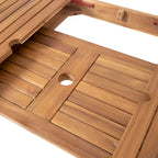 Ensemble de salle à manger extensible 7 pièces en bois d'acacia et osier Haye de Christopher Knight Home