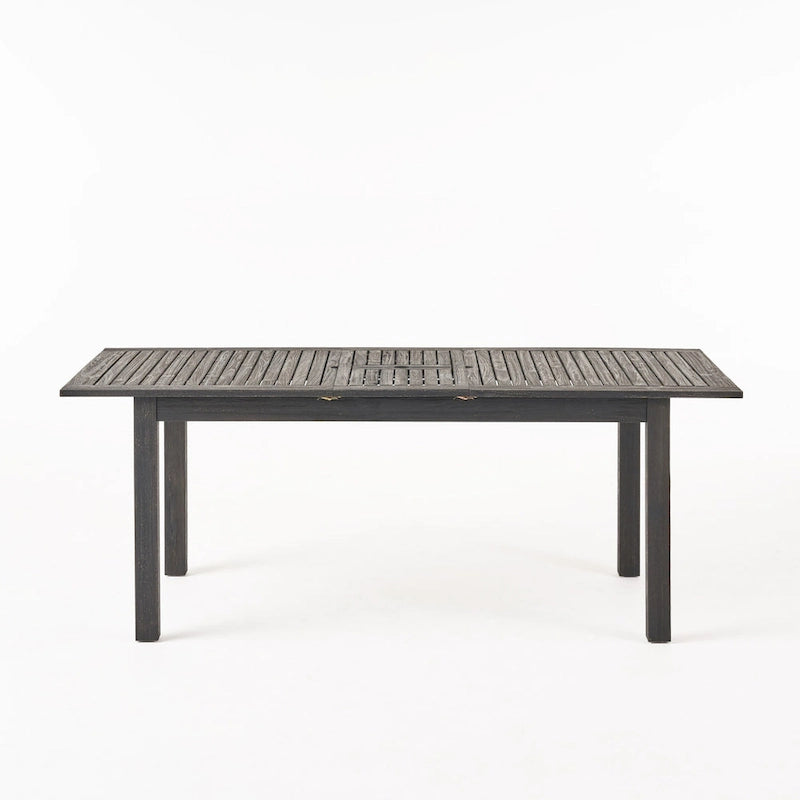 Ensemble de salle à manger extensible 7 pièces en bois d'acacia et osier Haye de Christopher Knight Home