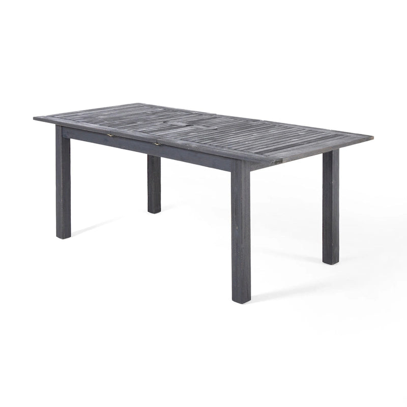 Ensemble de salle à manger extensible 7 pièces en bois d'acacia et osier Haye de Christopher Knight Home
