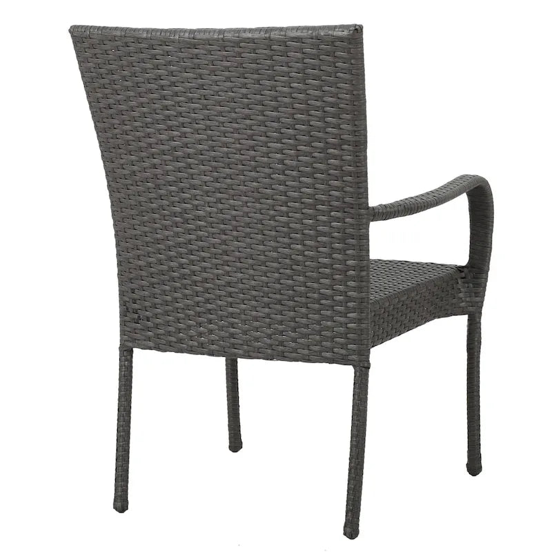 Ensemble de salle à manger extensible 7 pièces en bois d'acacia et osier Haye de Christopher Knight Home