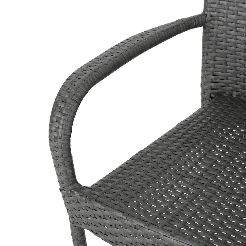 Ensemble de salle à manger extensible 7 pièces en bois d'acacia et osier Haye de Christopher Knight Home