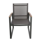Ensemble de salle à manger d'extérieur 7 pièces en aluminium et osier Westcott avec plateau en bois par Christopher Knight Home