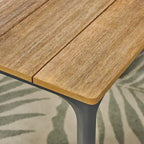 Ensemble de salle à manger d'extérieur 7 pièces en aluminium et osier Westcott avec plateau en bois par Christopher Knight Home